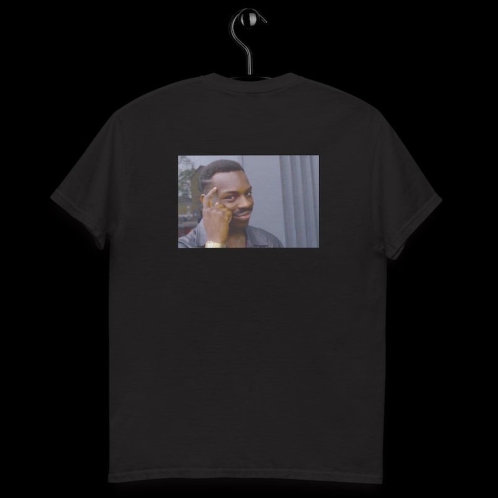 Roll Safe Think About It Meme T-shirt Black